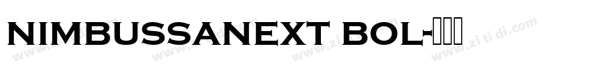 nimbussanext bol字体转换